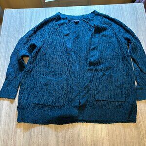 American Eagle Dark Teal Oversized Cardigan XS/S